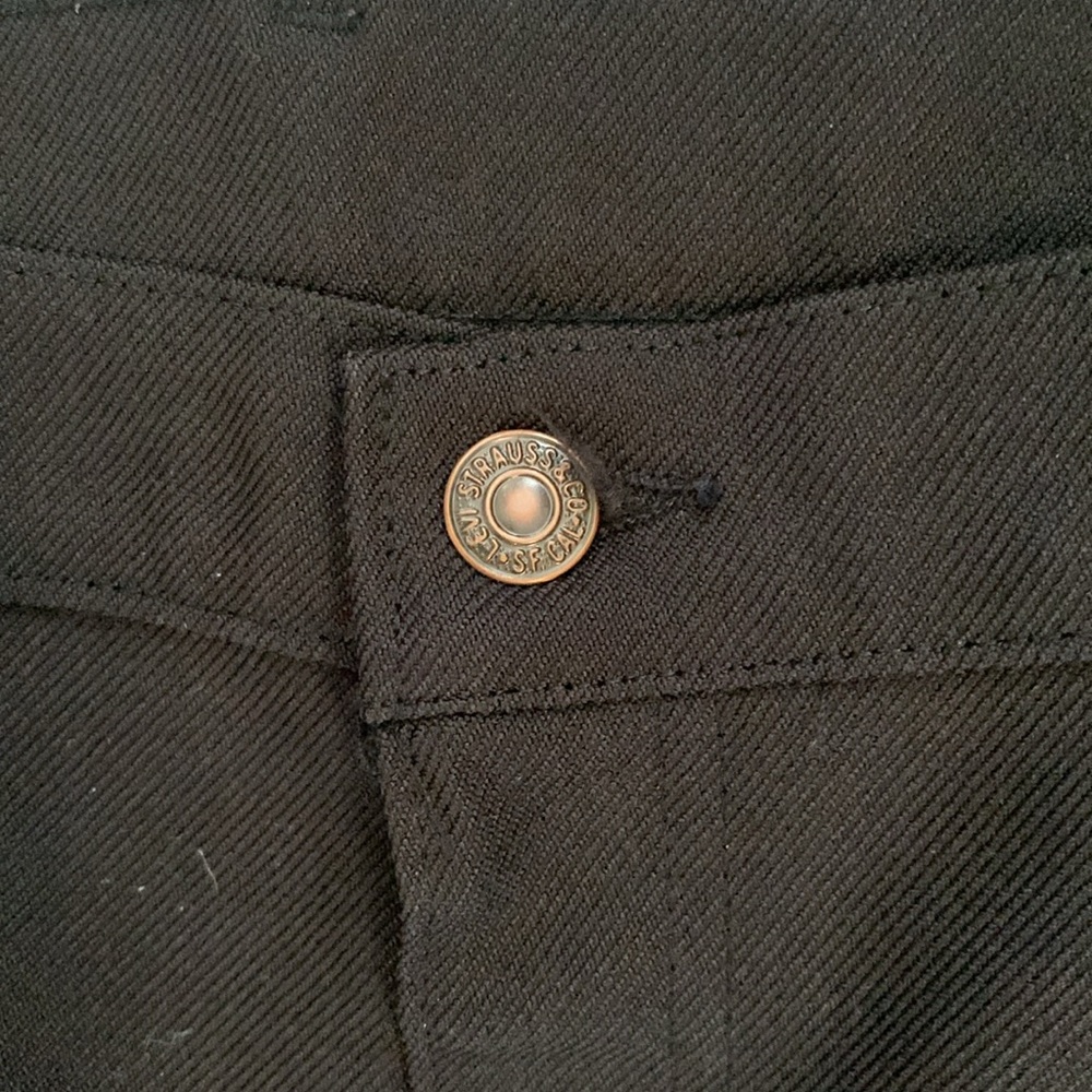 Levi's vintage gold tag navy blue polyester pants Size 42x34 - Picture 5 of 10